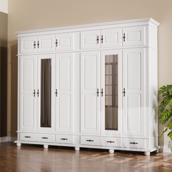 Dulap lemn masiv 6 usi cu suprapozabil Emilian